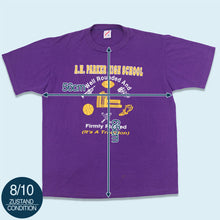Lade das Bild in den Galerie-Viewer, Jerzees T-Shirt "Parker High School" 90er Single Stitch, Made in the USA, lila, XL