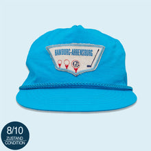 Lade das Bild in den Galerie-Viewer, Otto Cap Mütze "Hamburg - Ahrensburg Golf" 80er, blau, Einheitsgröße