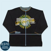 Lade das Bild in den Galerie-Viewer, Lee Sweatshirt "Sanforized Union Made", schwarz, M kurze Ärmel