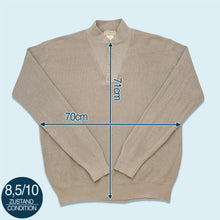 Lade das Bild in den Galerie-Viewer, LL Bean Strickpullover Made in the USA, grün/grau, XL/XXL