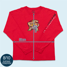 Lade das Bild in den Galerie-Viewer, Champion Longsleeve "University of Maryland", rot, L