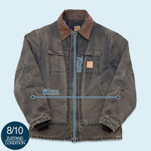 Lade das Bild in den Galerie-Viewer, Carhartt Jacke "Full Swing Coat" Made in the USA 90er, schwarz gefaded, XL