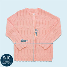 Lade das Bild in den Galerie-Viewer, Cardigan "hand made" 80er/90er, pink/rosa, M/L