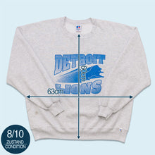 Lade das Bild in den Galerie-Viewer, Russell Athletic Sweatshirt "Detroit Lions" 90er Made in the USA, grau, XL/XXL