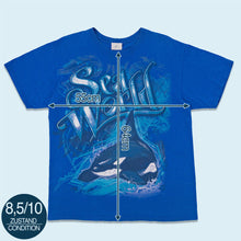 Lade das Bild in den Galerie-Viewer, Sea World T-Shirt "Orca", blau, L