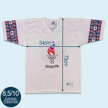 Lade das Bild in den Galerie-Viewer, Logo Athletic Trikot "Atlanta Olympic Games 1996" Made in the USA, weiß, L
