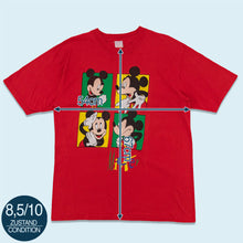 Lade das Bild in den Galerie-Viewer, Disney Fashion T-Shirt "Mickey Mouse" 90er/00er, rot, XL schmal