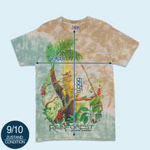 Lade das Bild in den Galerie-Viewer, Liquid Blue T-Shirt "Rainforest" 1991 Single Stitch made in the USA, mehrfarbig, L/XL schmal