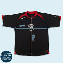 Lade das Bild in den Galerie-Viewer, Nike Trikot "Total 90" 2000er, schwarz, XL