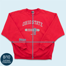 Lade das Bild in den Galerie-Viewer, Nike Sweatshirt "Ohio State Baseball" 00er, rot, XXL