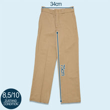 Lade das Bild in den Galerie-Viewer, Dickies Hose "Work Pants Chino" 1997 Made in the USA, beige, 27/30