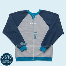 Lade das Bild in den Galerie-Viewer, Fruit of the Loom Sweatshirt "Vintage Allstars", blau/grau, S