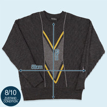 Lade das Bild in den Galerie-Viewer, Carlo Colucci Strickpullover, grau, L/XL