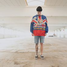 Lade das Bild in den Galerie-Viewer, Adidas Sweatshirt Olympia 80er, blau/rot, XL