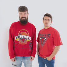 Lade das Bild in den Galerie-Viewer, Starter T-Shirt Chicago Bulls 1990 Single Stitch, rot, L