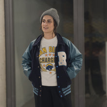 Lade das Bild in den Galerie-Viewer, Awards USA Jacke "R" Lacrosse Made in the USA 90er, blau, M/L