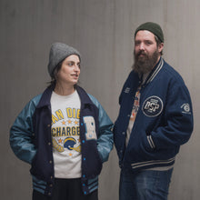 Lade das Bild in den Galerie-Viewer, Awards USA Jacke "R" Lacrosse Made in the USA 90er, blau, M/L