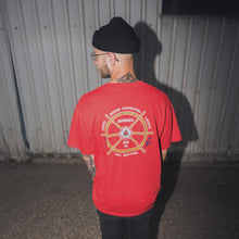 Lade das Bild in den Galerie-Viewer, Oneita Power 50 T-Shirt Marine Carpenters Made in the USA Single Stitch 90er, rot, L/XL