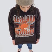 Lade das Bild in den Galerie-Viewer, Logo 7 Sweatshirt Cleveland Browns 1995, braun, M/L