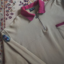 Lade das Bild in den Galerie-Viewer, Adidas Sweatshirt "Waffle Polo" Olympia Melbourne 90er, beige/braun, L