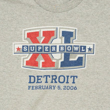 Lade das Bild in den Galerie-Viewer, Reebok Super Bowl Detroit 2006 T-Shirt, Grey, M kids (S adult)
