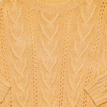 Lade das Bild in den Galerie-Viewer, Strickpullover "Handmade", gelb, M