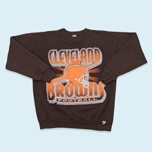Lade das Bild in den Galerie-Viewer, Logo 7 Sweatshirt Cleveland Browns 1995, braun, M/L