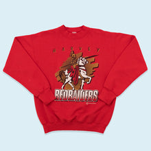 Lade das Bild in den Galerie-Viewer, Fruit of the Loom Sweatshirt Red Raiders Made in the USA 90er, rot, M