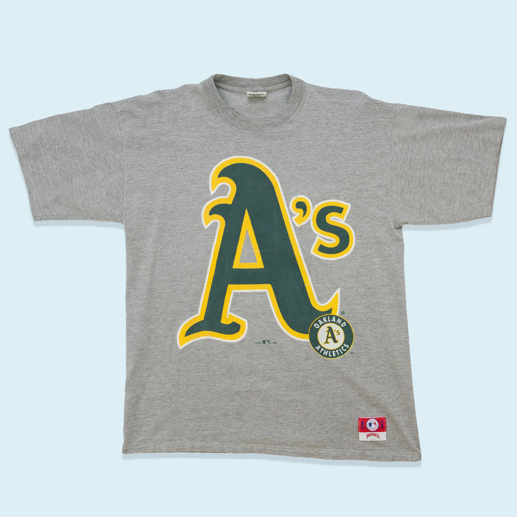 Nutmeg T-Shirt Oakland Athletics 1996 Made in the USA, grau, XL