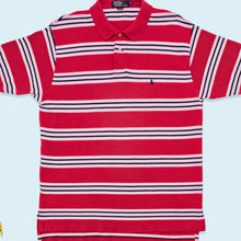 Lade das Bild in den Galerie-Viewer, Polo Ralph Lauren Poloshirt, rot/weiß, XL/2XL dick