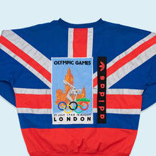 Lade das Bild in den Galerie-Viewer, Adidas Sweatshirt Olympia 80er, blau/rot, XL