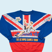 Lade das Bild in den Galerie-Viewer, Adidas Sweatshirt Olympia 80er, blau/rot, XL
