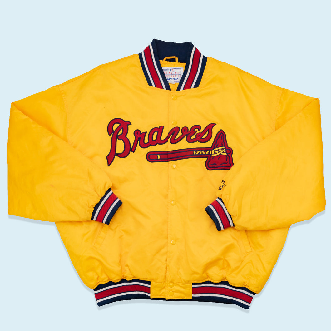 Starter Jacke Atlanta Braves Bomber 90er, gelb, 3XL