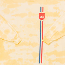 Lade das Bild in den Galerie-Viewer, Gildan Heavy Cotton Longsleeve USA Team Olympia, gelb/batik, XL/XXL