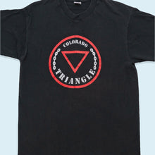 Lade das Bild in den Galerie-Viewer, Fruit of the Loom T-Shirt Colorado Triangle 90er Single Stitch Made in the USA, schwarz, M/L