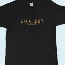 Lade das Bild in den Galerie-Viewer, Hanes Beefy T-Shirt "Excalibur Chicago" Made in the USA 90er Single Stitch, schwarz, XL