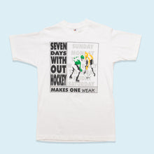 Lade das Bild in den Galerie-Viewer, Fruit Of The Loom T-Shirt NHL Single Stitch 90er, weiß, M/L schmal