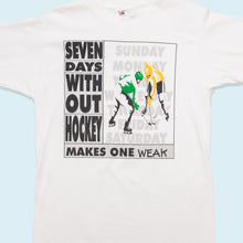 Lade das Bild in den Galerie-Viewer, Fruit Of The Loom T-Shirt NHL Single Stitch 90er, weiß, M/L schmal