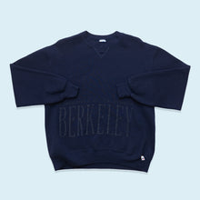 Lade das Bild in den Galerie-Viewer, Russell Athletic Sweatshirt California Berkeley 90er Made in the USA, blau, L
