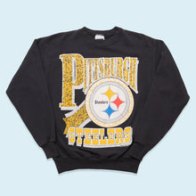 Lade das Bild in den Galerie-Viewer, Tultex Sweatshirt Pittsburgh Steelers 1994, schwarz, M