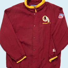 Lade das Bild in den Galerie-Viewer, Starter Jacke Washington Redskins 90er, rot, XL
