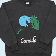 Lade das Bild in den Galerie-Viewer, Fruit of the Loom Sweatshirt "Canada" Made in Canada 90er, schwarz, M