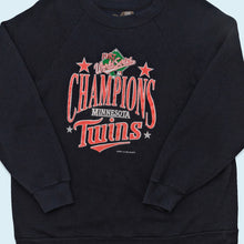 Lade das Bild in den Galerie-Viewer, Logo 7 Sweatshirt Minnesota Twins World Series 1987, schwarz, M/L
