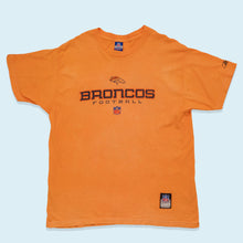 Lade das Bild in den Galerie-Viewer, NFL x Reebok T-Shirt Denver Broncos "on field" 00er, orange eingefärbt, XL