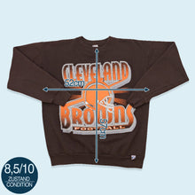 Lade das Bild in den Galerie-Viewer, Logo 7 Sweatshirt Cleveland Browns 1995, braun, M/L