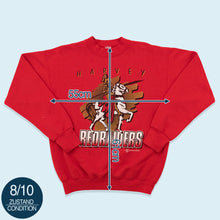 Lade das Bild in den Galerie-Viewer, Fruit of the Loom Sweatshirt Red Raiders Made in the USA 90er, rot, M