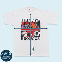 Lade das Bild in den Galerie-Viewer, Jerzees T-Shirt "Bella Vista" 1990 Made in the USA Single Stitch, weiß, S/M
