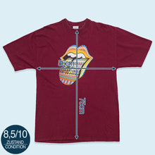 Lade das Bild in den Galerie-Viewer, T-Shirt Rolling Stones "Bridges to Babylon" 1998, rot, XL