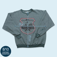 Lade das Bild in den Galerie-Viewer, Hanes Classics Heavyweight Sweatshirt Penn Tennis 90er, grün, L