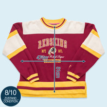 Lade das Bild in den Galerie-Viewer, Pro Player Sweatshirt Washington Redskins 90er, rot/gelb, S